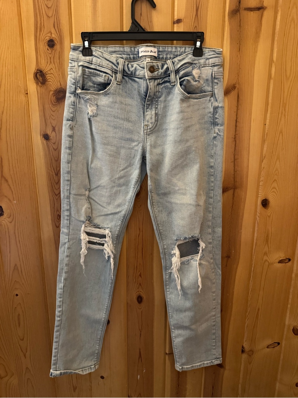 Studio Light Blue Distressed Skinny Jeans